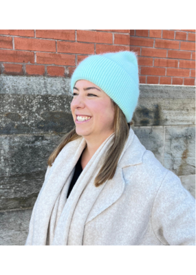 PNYC Zoey Angora Hat in Mint by PNYC