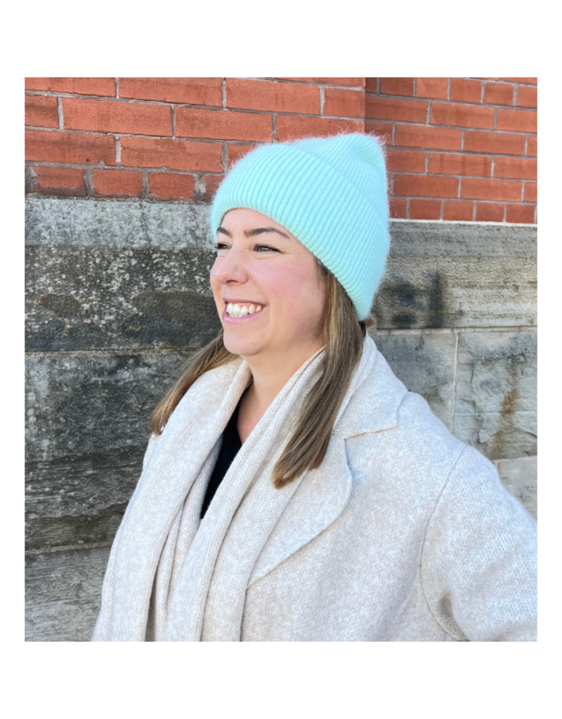 PNYC Zoey Angora Hat in Mint by PNYC