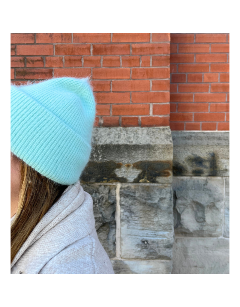 PNYC Zoey Angora Hat in Mint by PNYC