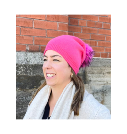 PNYC Evelyn Beanie in Hot Pink by PNYC