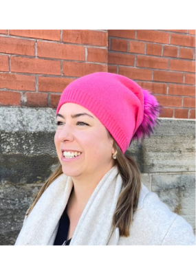 PNYC Evelyn Beanie in Hot Pink by PNYC