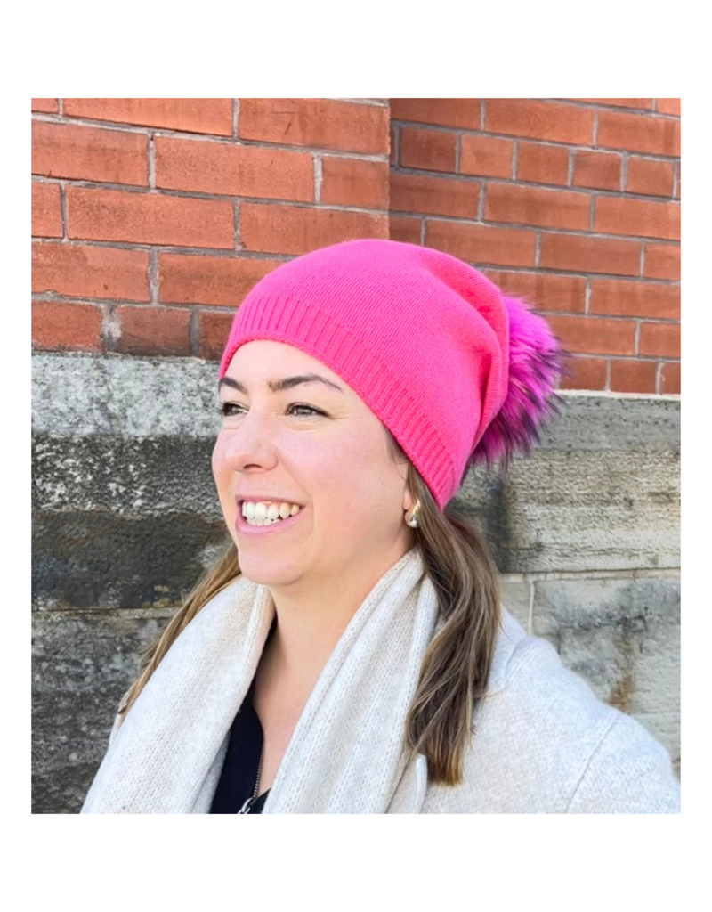 PNYC Evelyn Beanie in Hot Pink by PNYC