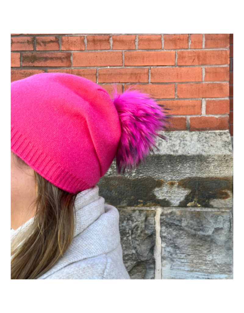 PNYC Evelyn Beanie in Hot Pink by PNYC