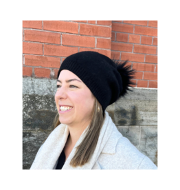 PNYC Evelyn Beanie in Black by PNYC