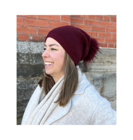 PNYC Evelyn Beanie in Wine by PNYC