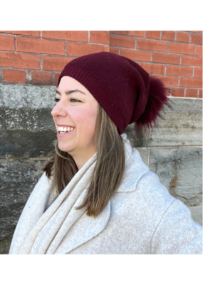 PNYC Evelyn Beanie in Wine by PNYC