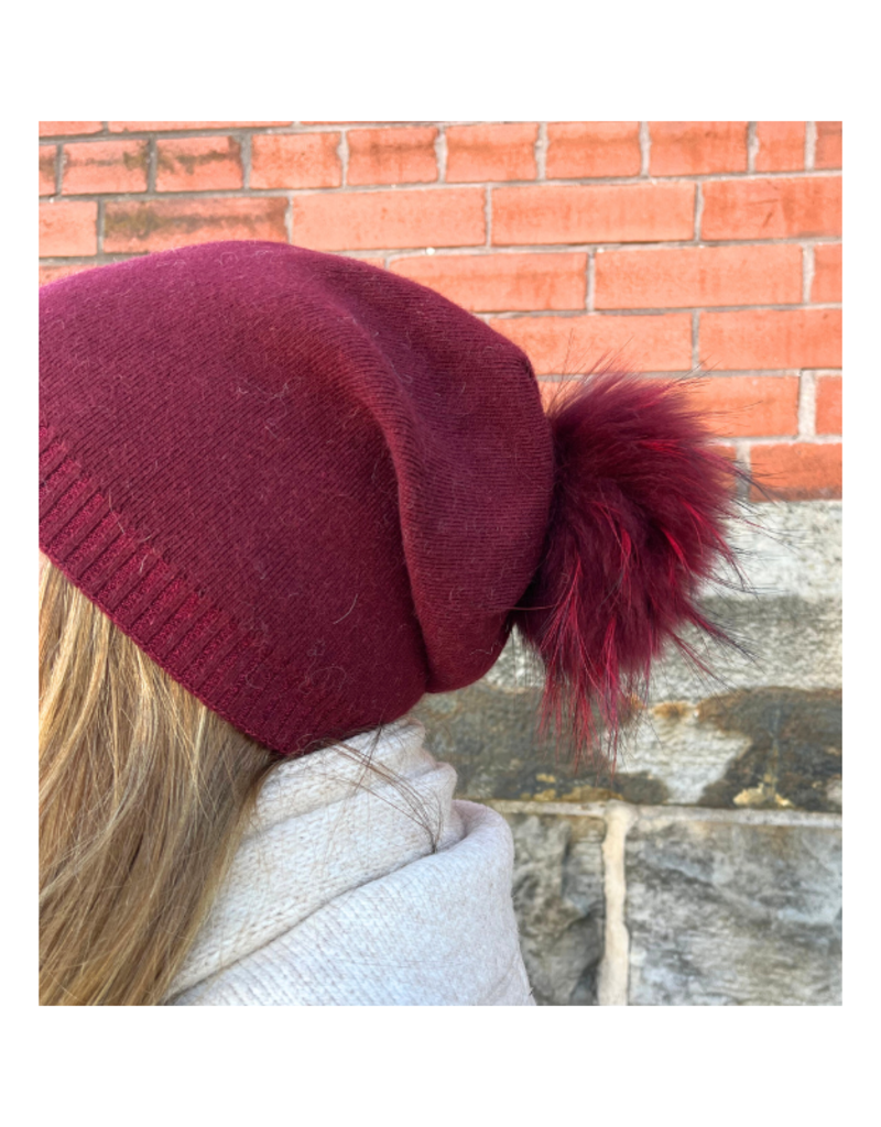PNYC Evelyn Beanie in Wine by PNYC