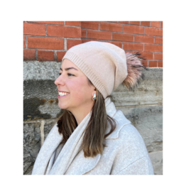 PNYC Evelyn Beanie in Blush by PNYC