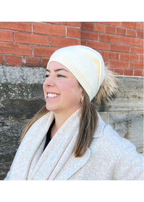 PNYC Evelyn Beanie in Creme by PNYC