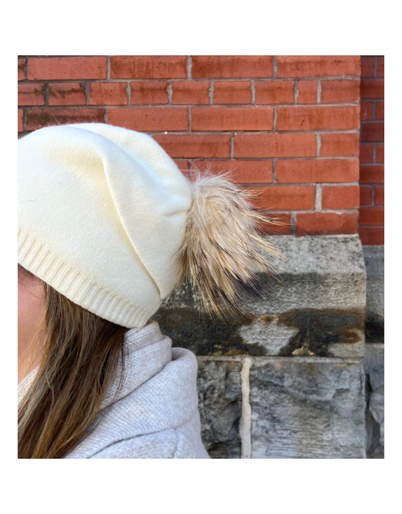 PNYC Evelyn Beanie in Creme by PNYC