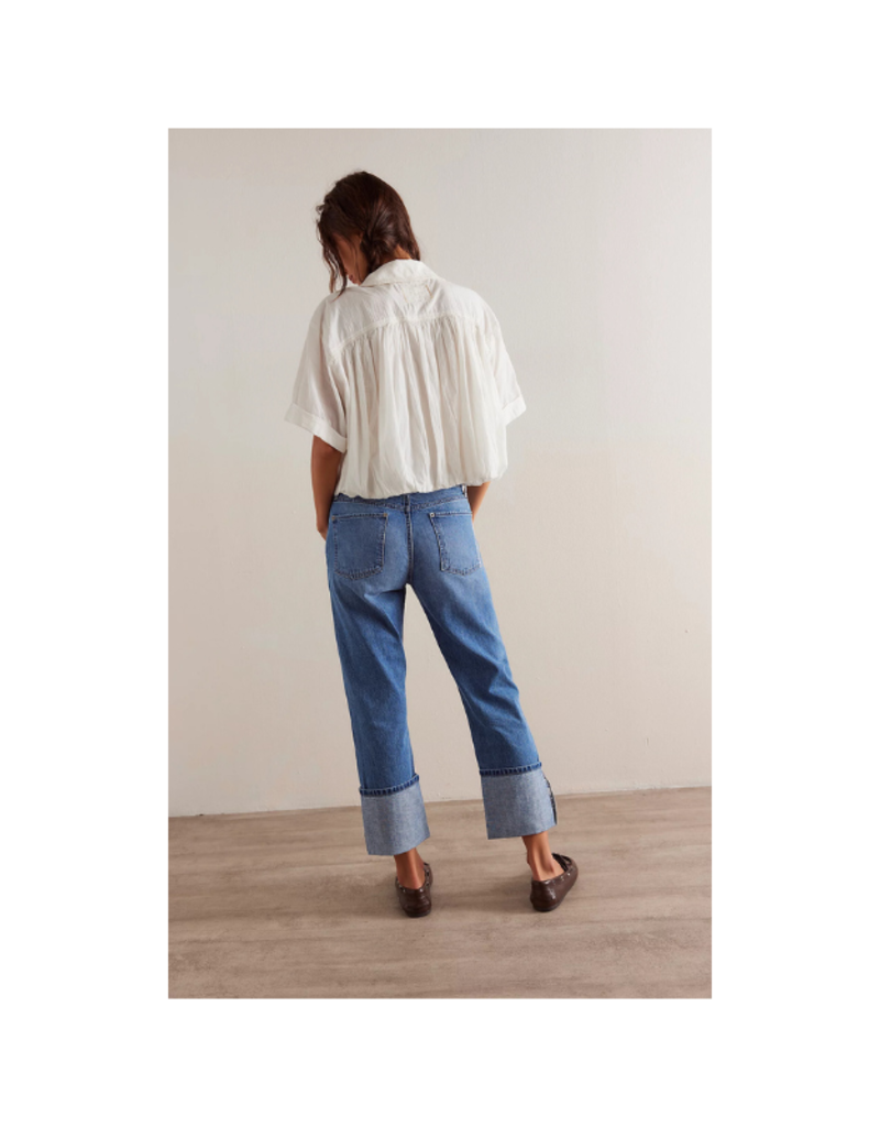 Free People Slim Shade Selvedge Jean in True Blue by Free People