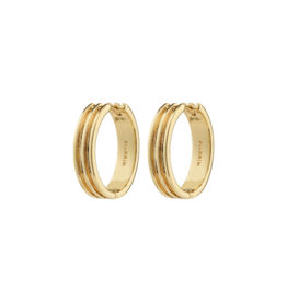 PILGRIM Bennett Gold Hoop Earrings by Pilgrim