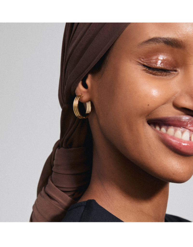 PILGRIM Bennett Gold Hoop Earrings by Pilgrim