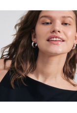 PILGRIM Bennett Silver Hoop Earrings by Pilgrim
