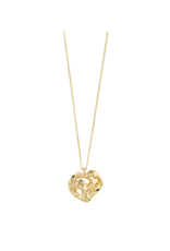 PILGRIM Believe Necklace Chain with Pendant in Gold by Pilgrim