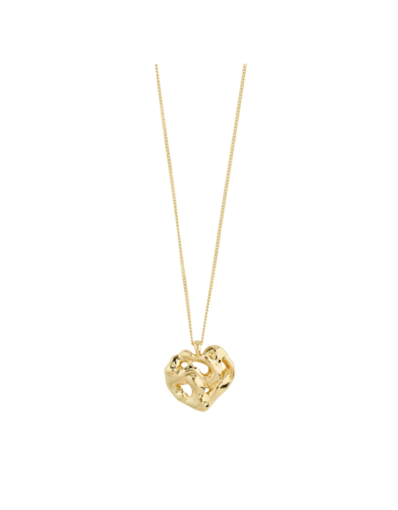 PILGRIM Believe Necklace Chain with Pendant in Gold by Pilgrim