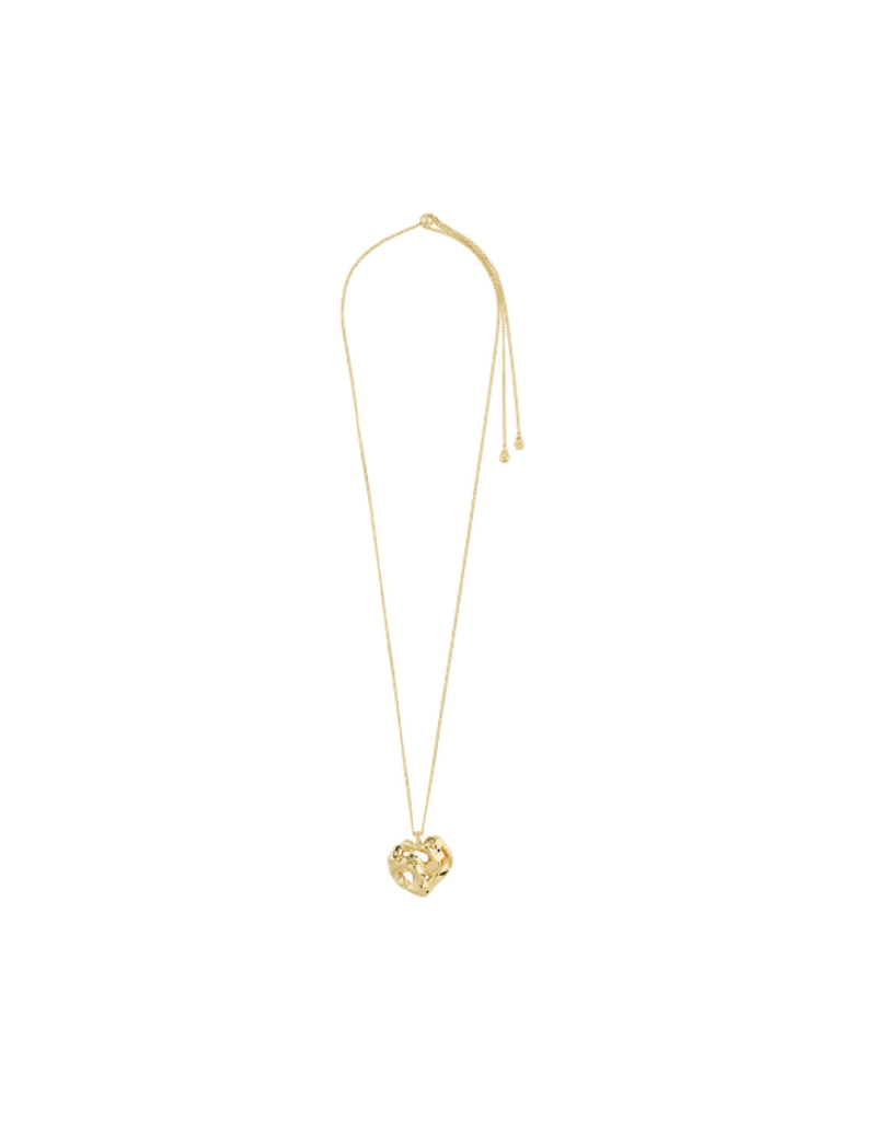PILGRIM Believe Necklace Chain with Pendant in Gold by Pilgrim