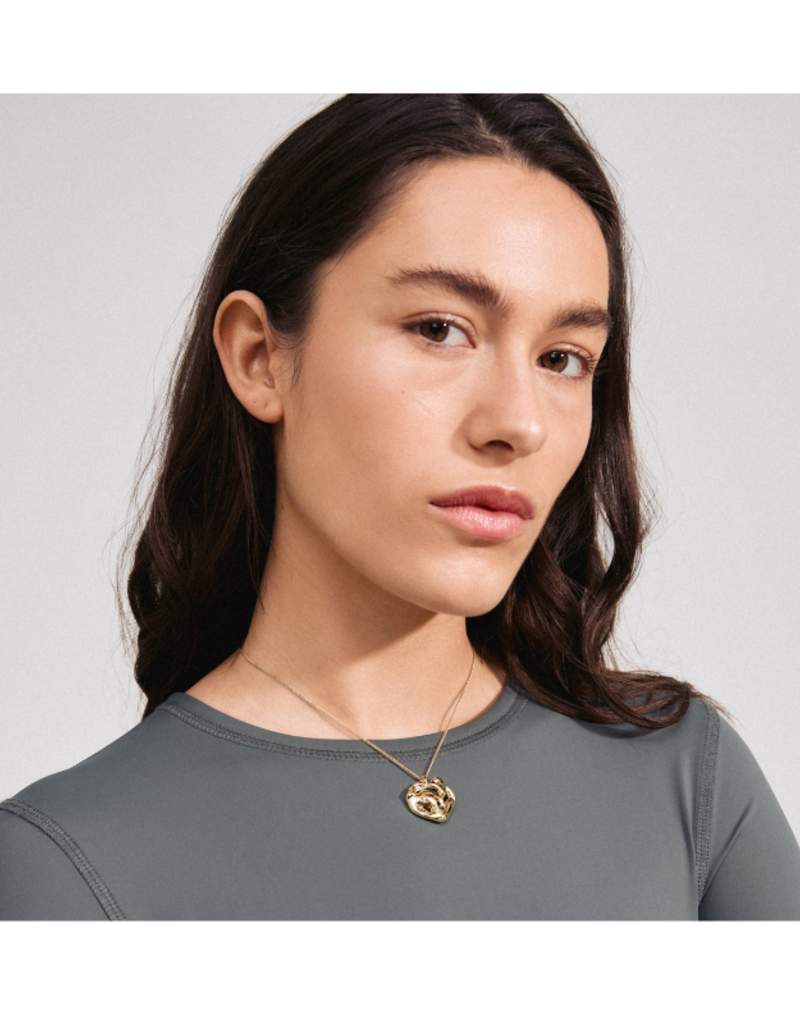 PILGRIM Believe Necklace Chain with Pendant in Gold by Pilgrim