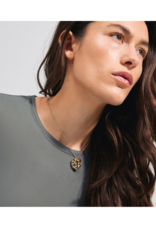PILGRIM Believe Necklace Chain with Pendant in Gold by Pilgrim