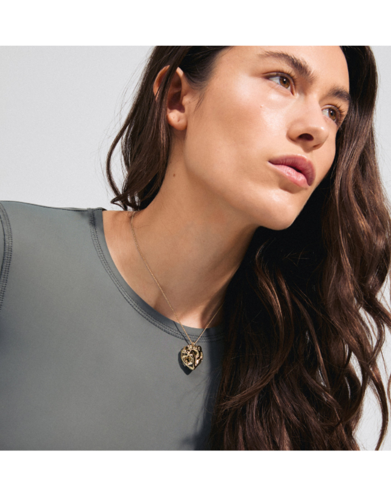 PILGRIM Believe Necklace Chain with Pendant in Gold by Pilgrim