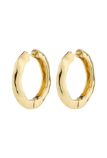 PILGRIM Believe Hoops Earrings in Gold Classic by Pilgrim