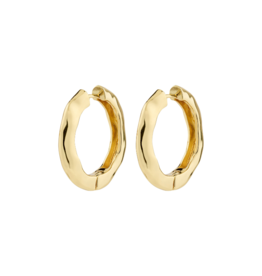 PILGRIM Believe Hoops Earrings in Gold Classic by Pilgrim