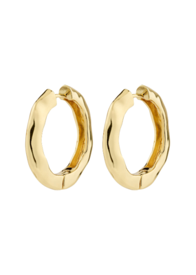 PILGRIM Believe Hoops Earrings in Gold Classic by Pilgrim