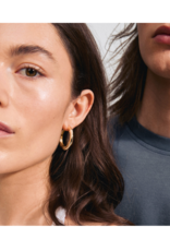 PILGRIM Believe Hoops Earrings in Gold Classic by Pilgrim