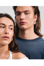 PILGRIM Believe Hoops Earrings in Silver Classic by Pilgrim