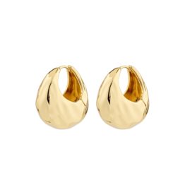 PILGRIM Believe Hoops Earrings Gold Chunky by Pilgrim