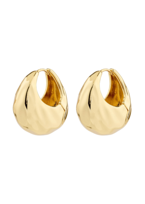 PILGRIM Believe Hoops Earrings Gold Chunky by Pilgrim