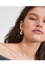 PILGRIM Believe Hoops Earrings Silver Chunky by Pilgrim