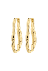 PILGRIM Believe Hoops Earrings Gold Long by Pilgrim