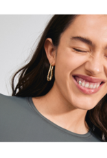 PILGRIM Believe Hoops Earrings Gold Long by Pilgrim