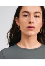 PILGRIM Believe Hoops Earrings Gold Long by Pilgrim