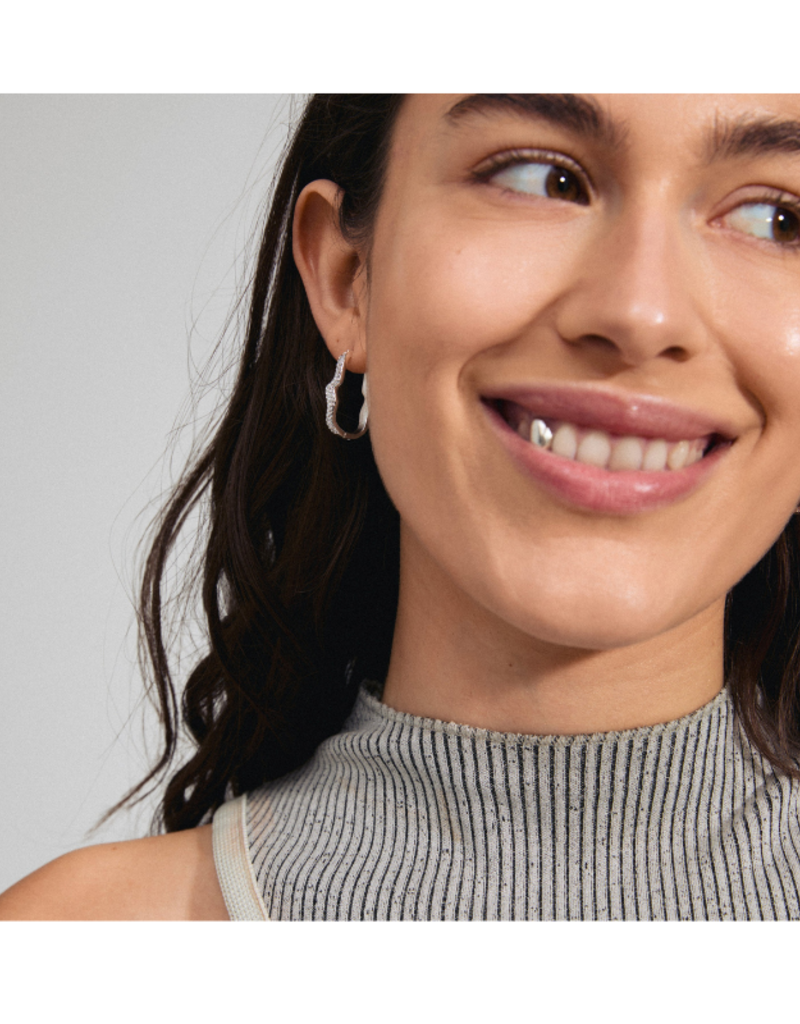 PILGRIM Connect Earring in Silver by Pilgrim