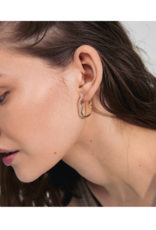 PILGRIM Connect Earring in Gold by Pilgrim