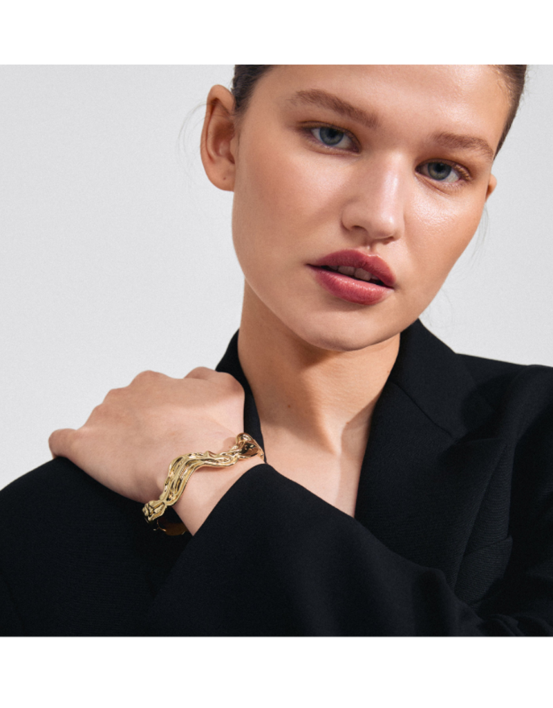 PILGRIM Feel Bracelet Bangle Gold by Pilgrim