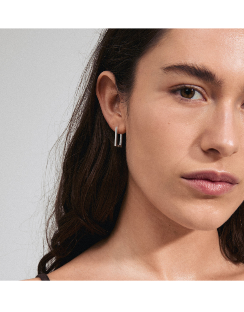 PILGRIM Feel Earrings in Silver by Pilgrim