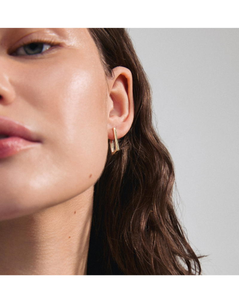 PILGRIM Feel Earrings in Gold by Pilgrim