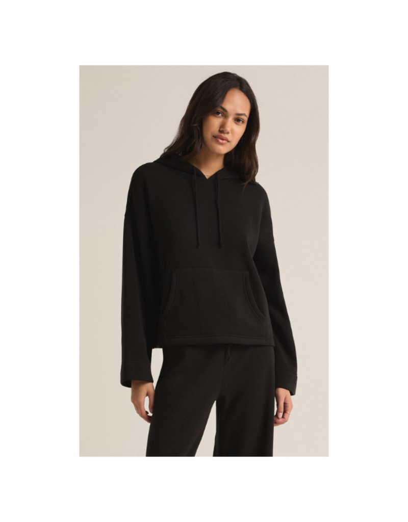 Z Supply Lift Off Hoodie in Black by Z Supply