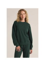 Z Supply Boyfriend Sweatshirt in Cyprus Green by Z Supply