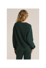 Z Supply Boyfriend Sweatshirt in Cyprus Green by Z Supply