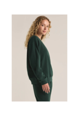 Z Supply Boyfriend Sweatshirt in Cyprus Green by Z Supply