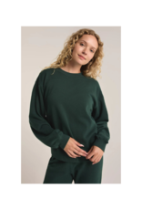 Z Supply Boyfriend Sweatshirt in Cyprus Green by Z Supply