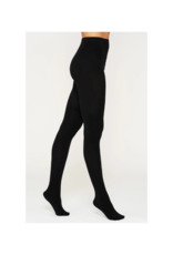 Cable Fleeced Tights in Black by Lemon