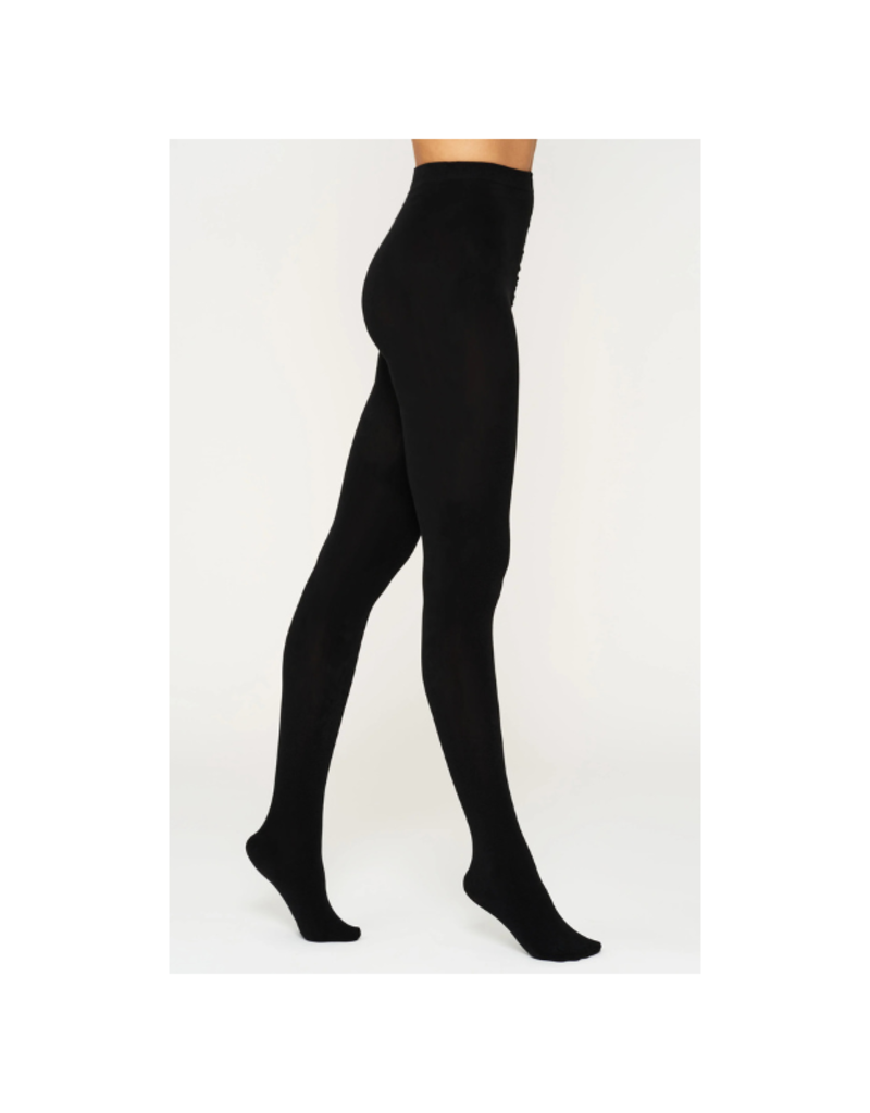 Lemon Loungewear Cable Fleeced Tights in Black by Lemon
