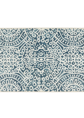 Dash & Albert Dash & Albert Machine Washable Temple Ink Rug 2x3