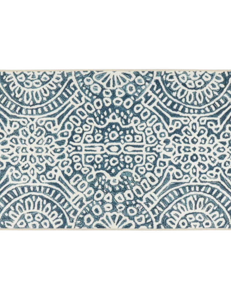 Dash & Albert Dash & Albert Machine Washable Temple Ink Rug 2x3
