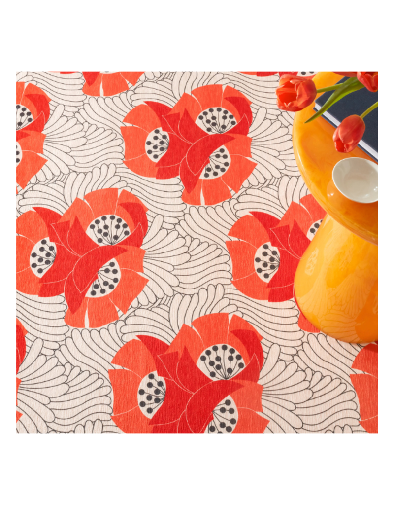 Dash & Albert Machine Washable Japanese Poppy Rug 2x3 by Dash & Albert